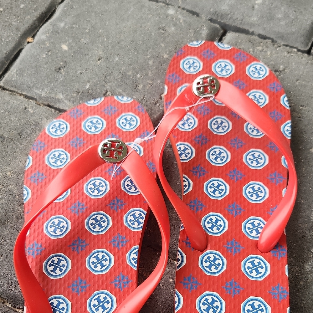 Tory Burch Red Flip Flops
